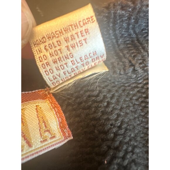 Vintage Cristina Black Sweater Gold & Red Sequin Embellished Dragon Design Med - Picture 5 of 5